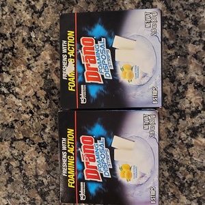 Lot of 2 Drano Disposal Strips - 8ct each new 2.8 oz clean citrus fragrance new